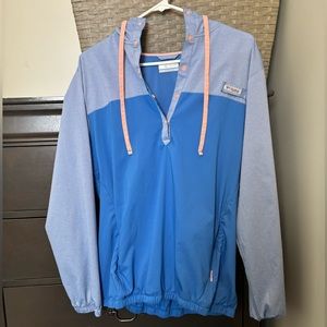 Columbia PFG Tamiami Jacket Women MEDIUM 10-12 Windbreaker Fishing Omnishade